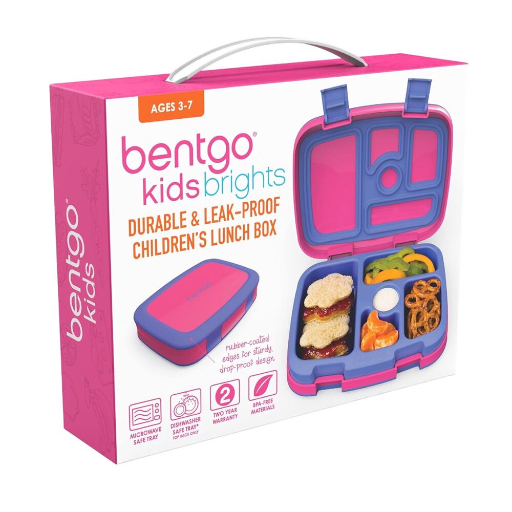Bentgo Kids Brights Leak Proof Lunch Box 5 Compartment NWT